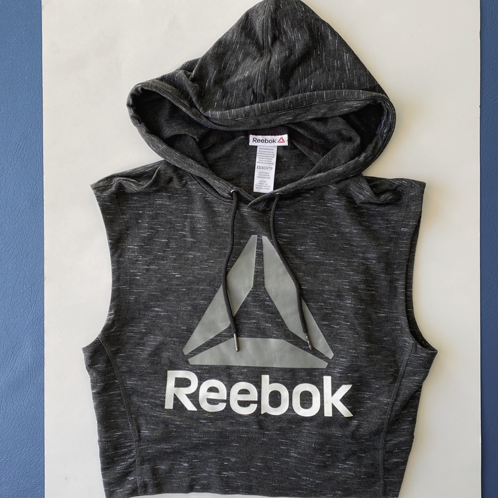 Reebok Muscle Tee Hoodie, EUC, Size XS